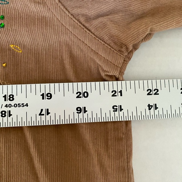 Cracker Barrel Decorated Originals Fall Trees Corduroy Blouse Size Large NWT - Picture 12 of 14